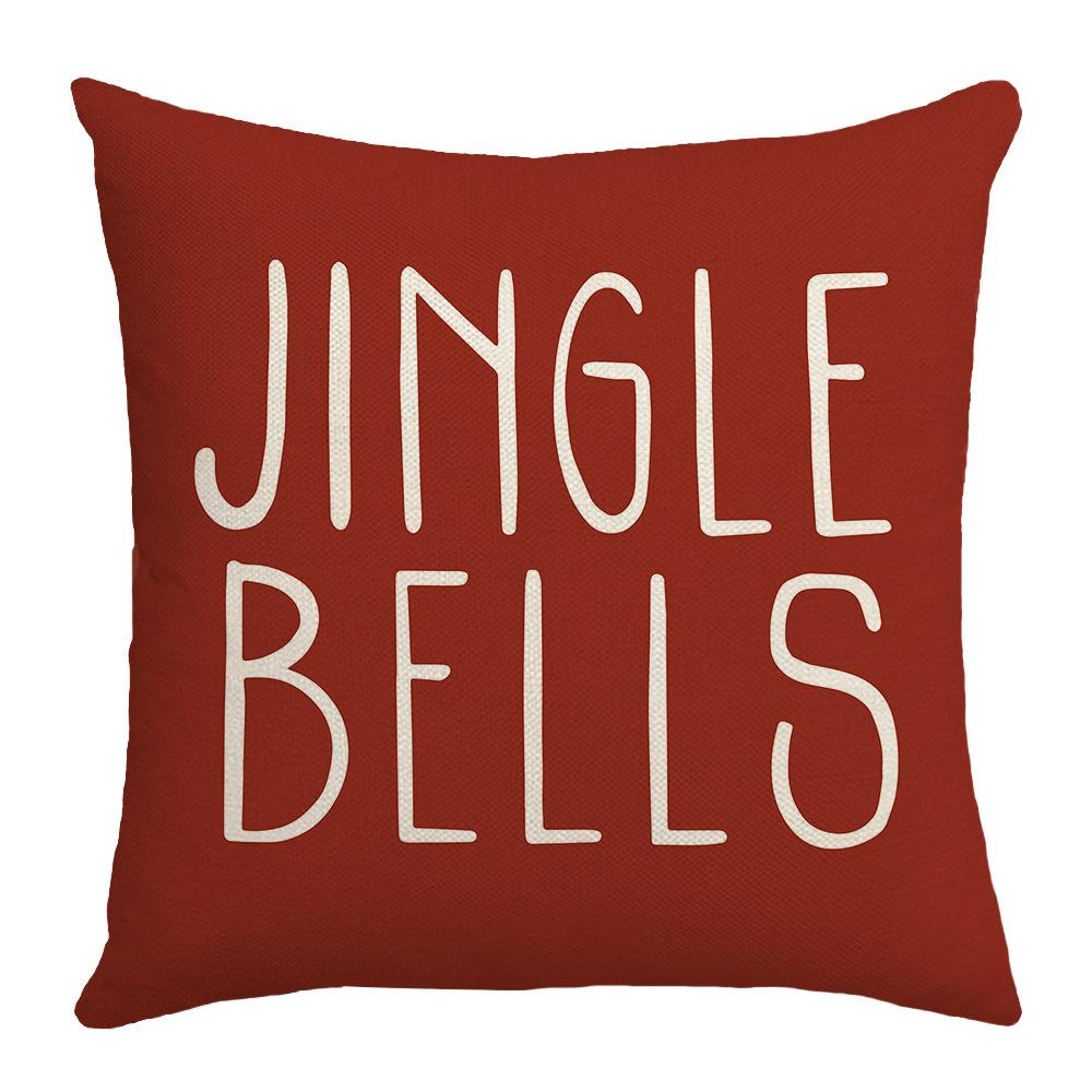New Christmas Pillow Cartoon Christmas Tree Gnome Bell Home Cushion Pillow Cover