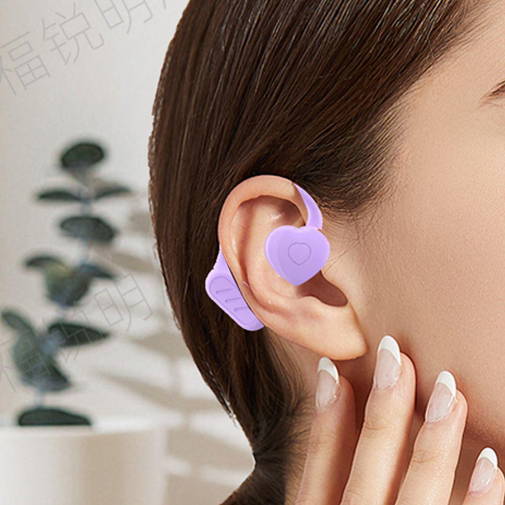 Heart-Shaped Bluetooth 5.3 Wireless Earphones with Low Latency & Ear-hook Design for Gaming
