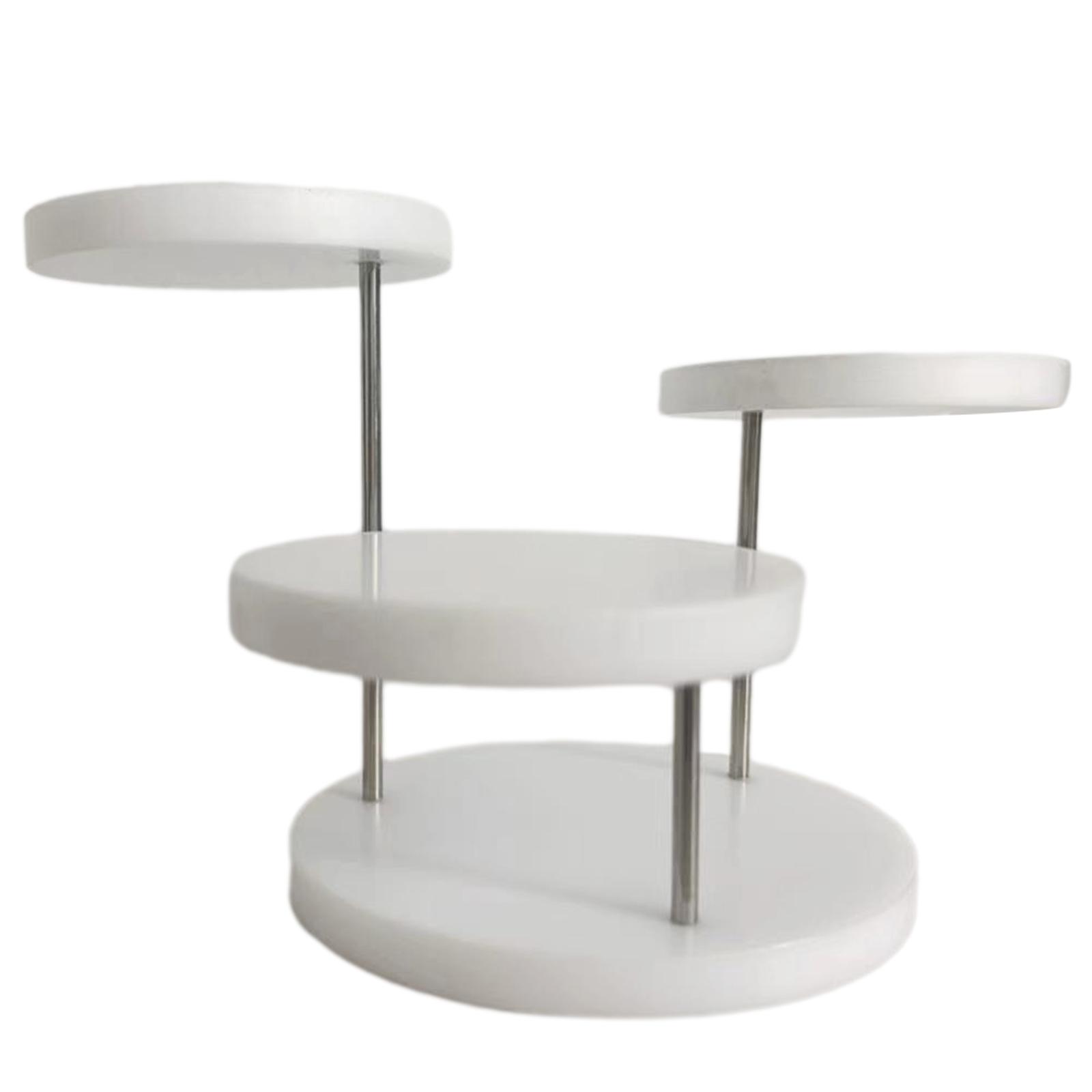 

Стильный органайзер для украшений, акриловая подставка для демонстрации колец, органайзер для хранения украшений для колец, серег, браслетов белый