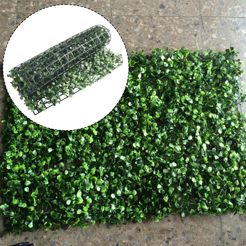 40x60cm Artificial Plant Foliage Hedge Greenery Panel Decor Wall Fence Carpet Real Touch Lawn Moss Fake Grass Mat