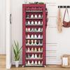Multi Layer Shoe Cabinet Dustproof Waterproof Oxford Fabric Shoes Racks Nail Free Assembly Thickened Partition Fabric Lockers