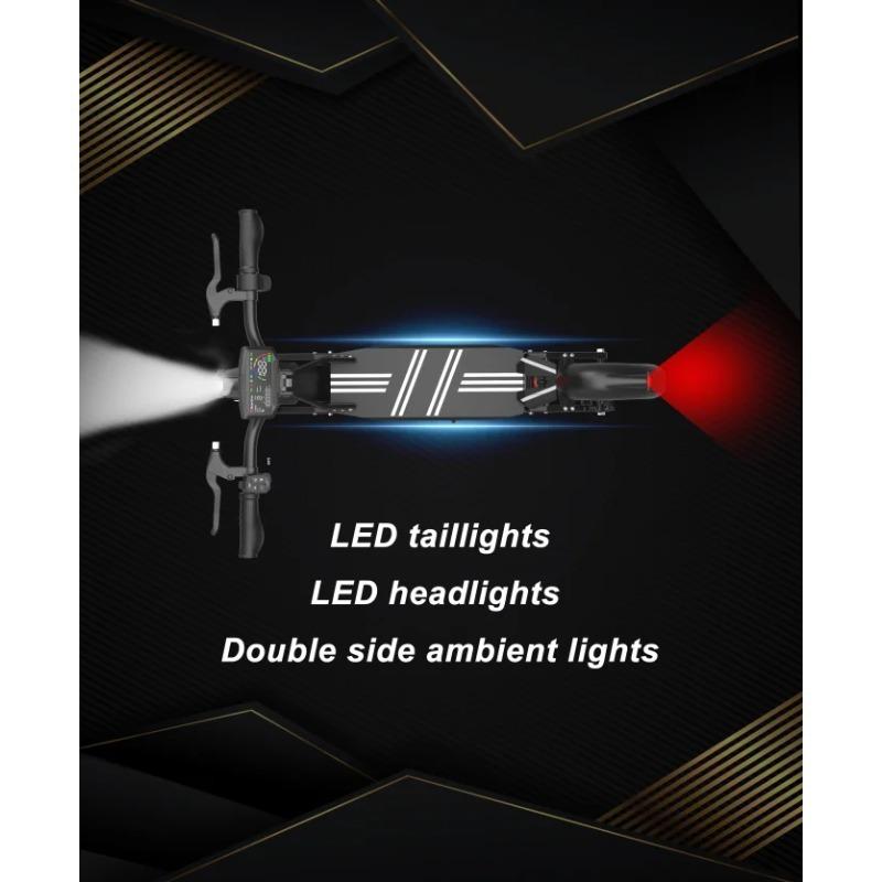 DT10 E-Scooters Peak 1400W Motor 48V 15.6AH  Battery Dual Suspension Electric Scooter 10-Inch Tire Fold Off-Road Scooters Electric