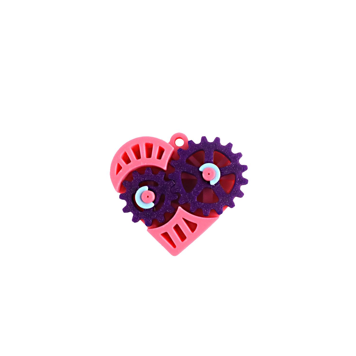 

Creative Dual Color Heart Relaxation Gear, 3D Printed Toy Set, Pocket Portable Tactile Toy Set, Workspace Desktop Decoration
