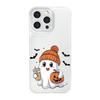 Halloween White Background IMD Mobile Phone Case for Apple 17PROMAX Japanese and Korean Anti-fall Minimalist Style Mobile Phone Case