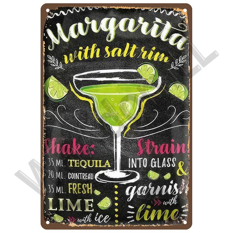 Insegne Metalliche da Bar Vintage Bagno Casa Soggiorno Casa Articoli Decorazioni Murali Retrò Arredamento di Lusso Poster Artistici da Interno Insegne in Latta