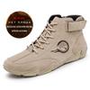 Winter Men's Boots Moccasins Men's Leather Boots Men Snow Boots Soft Boots Outdoor Motorcycle Boots