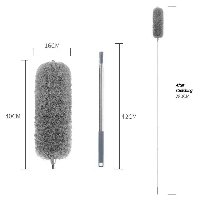 Microfiber Ceiling Fan Duster Extends Up To Long Handled Dust Locking Reusable And Cleaner Brush For Effortless Cleaning