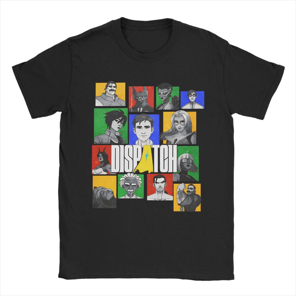 Dispatch Game T-Shirt Men  Funny Pure Cotton Tee Shirt Crewneck Short Sleeve T Shirts Gift Idea Tops