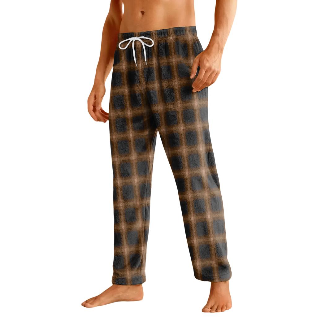 Men's Home Soft Pajama Pants Drawstring With Pockets Casual Sports Pants