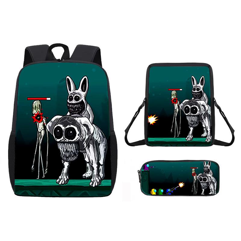 Deformed Zoo Student Schoolbag Zoonomaly Game Merchandise Children S Backpack Satchel Cute Fun pencil bag