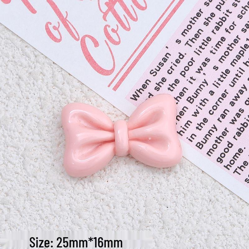 DIY Resin Clog Button Kit: Cute Cartoon Bow, Cream Glue, Hairpin Accessories