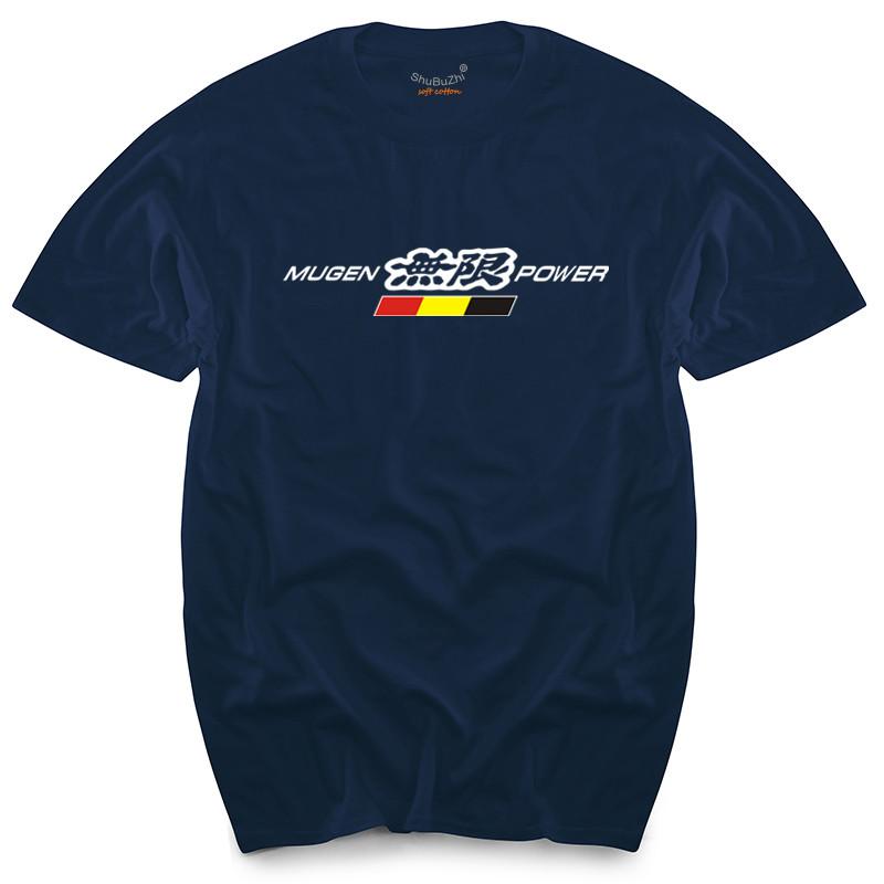 Mugen Power Logo Tshirt Unisexs Top Tees Summer Fashion Brand Teeshirt New Black Tshirt For Male