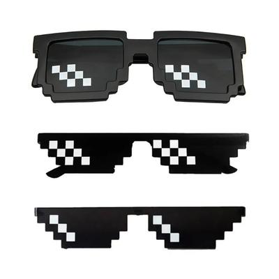 Mosaic Glasses Party Activities Sunglasses Pixel Funny Sunglasses Male Woman Vintage Pixel Mosaic Sunglasses Clothing Accessory
