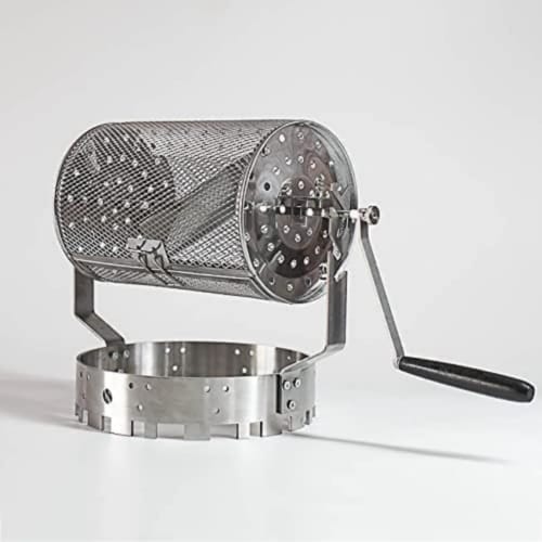 GrnArt Stainless Steel Coffee Roaster Home Coffee Dryer Manual Rotary Coffee Bean Roasting Machine Manual Roasting Cage Home Roaster Coffee Bean Roast