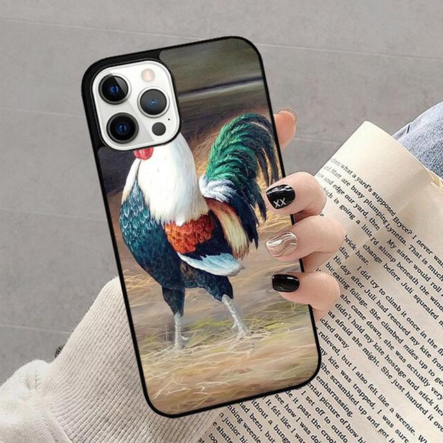 Autumu Chicken Big Rooster Phone Case Cover for iPhone 17 Air 16 16e 15 12 11 13 14 Pro Max Apple Plus Coque