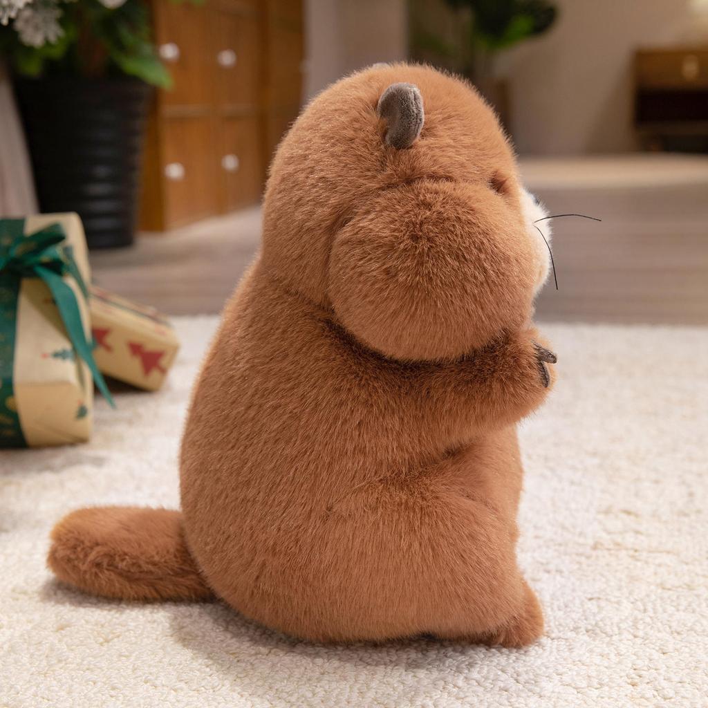 22-35Cm Chubby Marmot Plush Toys Fluffy Cartoon Screaming Groundhog Doll Warm Children Appease Doll Lovely Home Decor Girls Gift