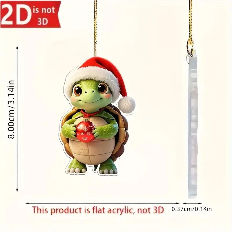 

2D Acrylic Flat Christmas Animals Ornaments New Year Gifts Home and Party Decorations New Year Gift Toy for Kids
