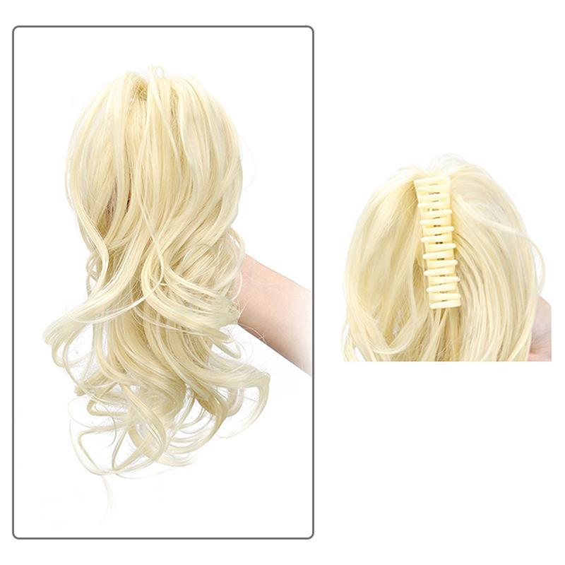 Синтетический короткий кудрявый парик хвостик заколка-краб в хвост наращивание волос милый парик для женщин синтетический хвостик