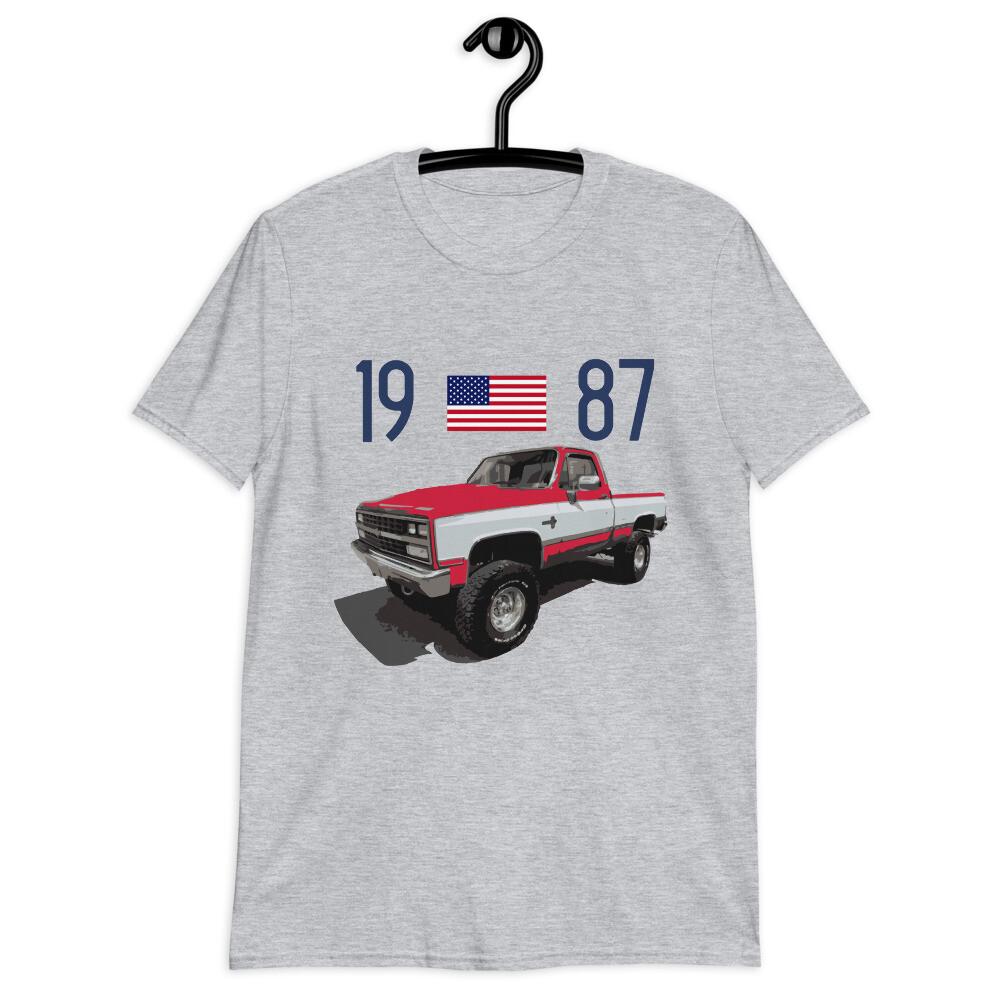 1987 Chevy K10 Silverado Square Body Pickup Truck Owner Gift T-Shirt XXXXL