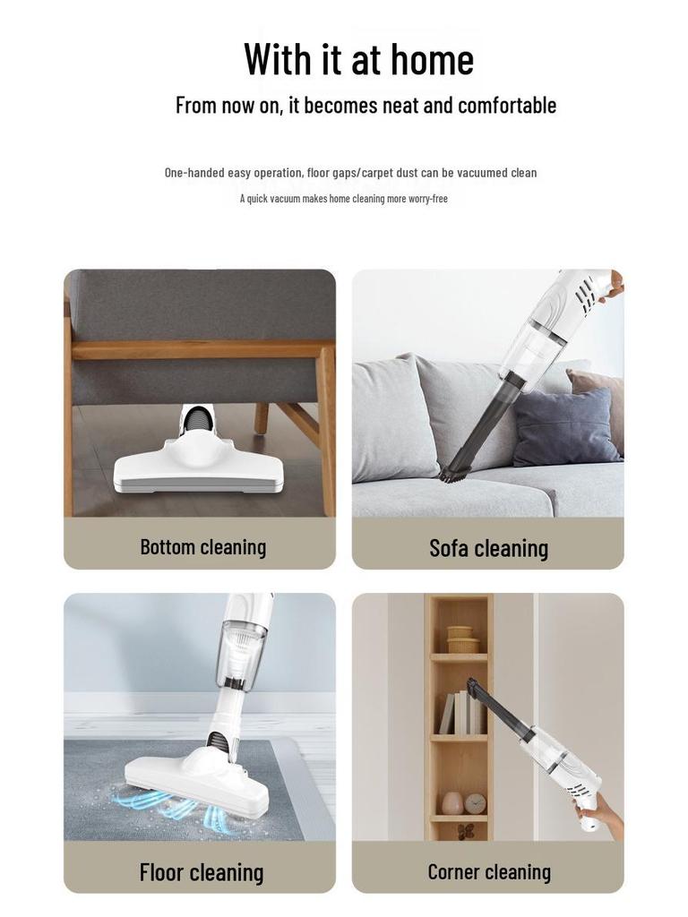 Wireless Handheld Car and Home Vacuum Cleaner – Portable, Multi-purpose, Rechargeable