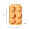 5PS Silicone Baking Mold DIY Pumpkin Nut Leaves Joy of Harvest Fondant Cake Silicone Halloween Art Craft Decorating Tool