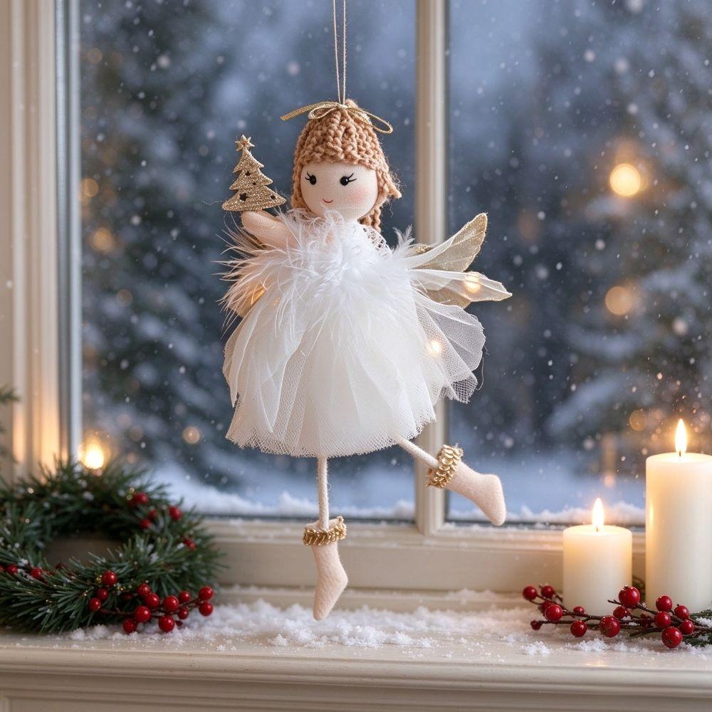 Small Pendant Plush Doll Pendant Plush Xmas Hanging Decorations Christmas Tree Pendant Home Decor