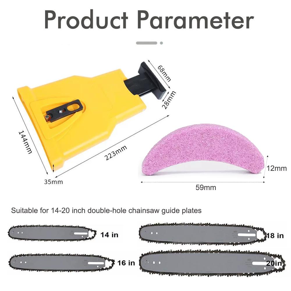 Garden Logging Kit (3 Size Tree Felling Wedge)+Chain Sharpener Chainsaw Teeth Sharpener , Whetstone, Quick-sharpening Tool