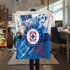 Cruz Azul Flannel Blanket, High quality Comfortable for All Seasons, Home Decor, Warmth and Comfort