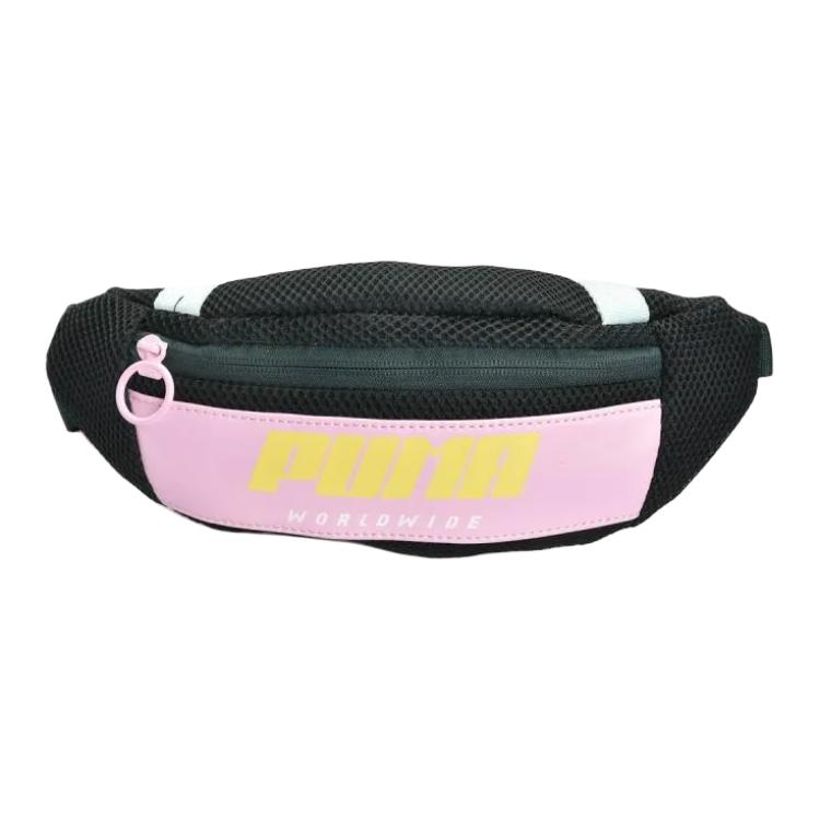 

Puma Zipper Closure Letter Print Color Block Casual Sports Trend Fabric And Synthetic Leather Waist Bag Women Waist Bag Pine-Green 075852-02 Pine Green