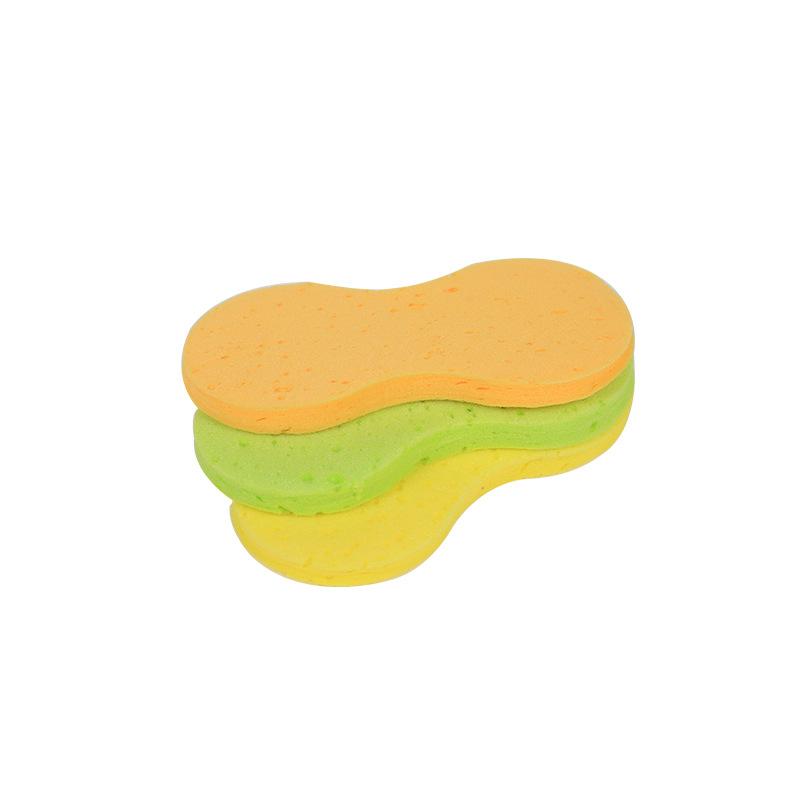 Car Wash Sponge, Vacuum Compressed Large Honeycomb 8-shaped Sponge Block, Car Beauty Waxing High-density Sponge Wipe