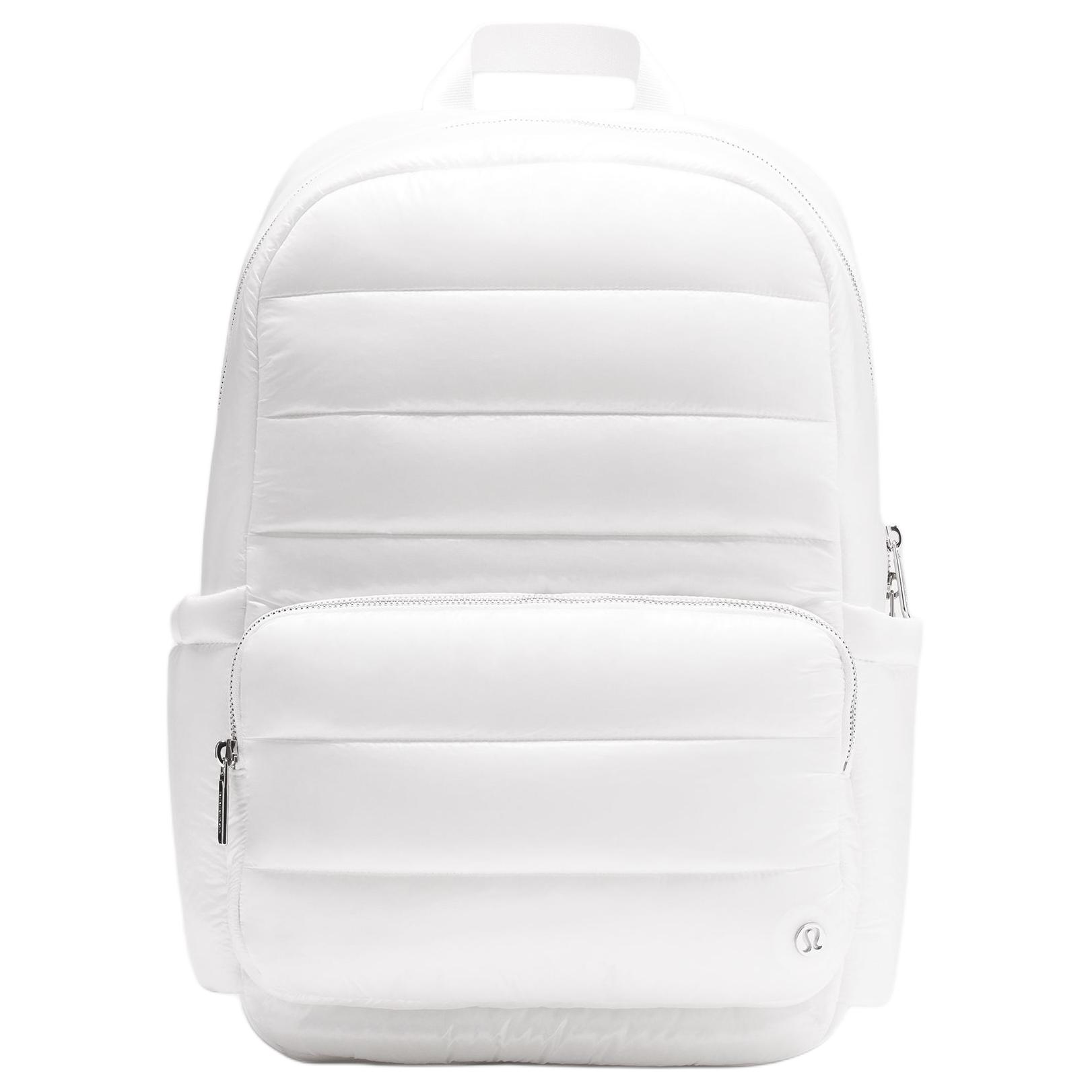Lululemon Everywhere 22L Fashion Casual Versatile Waterproof Fabric Backpack Unisex Backpack White LU9BZPS-0002 White
