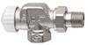 Thermostatic valve V-exakt II DN15 nickel-plated, white cap, axial, with settings