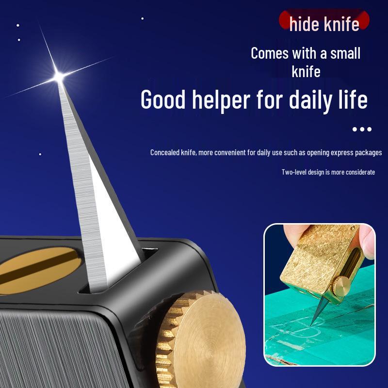 Multifunctional Men's Metal Kerosene Lighter with Long Battery Life