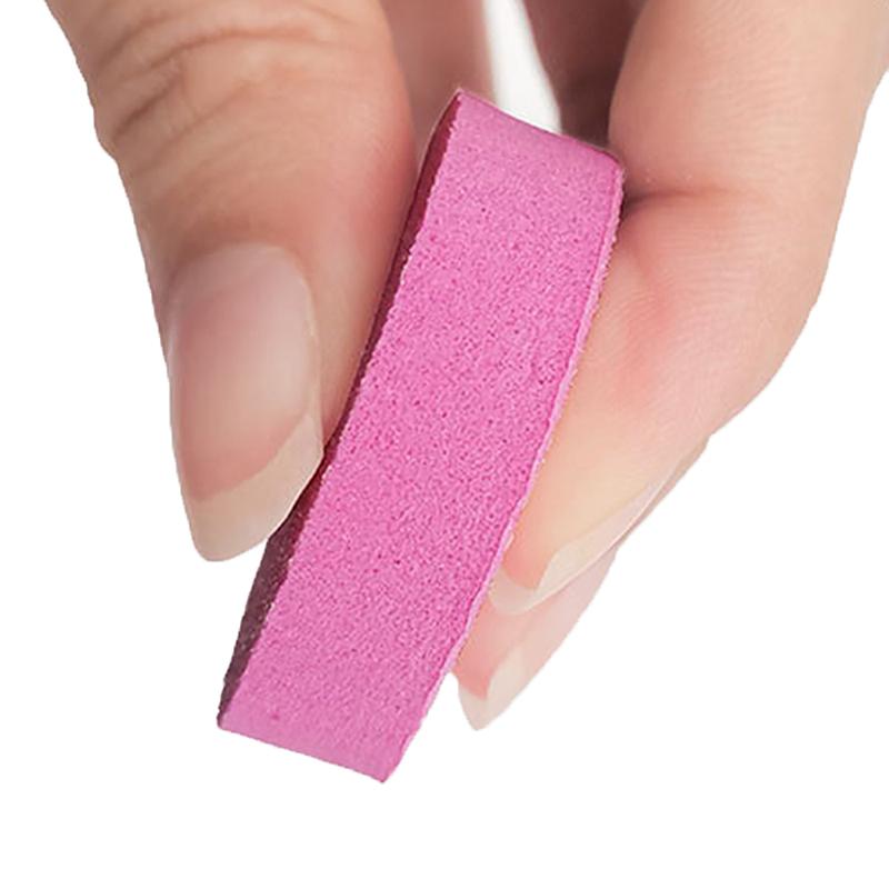 20/50Pcs Heart Shape Sponge Nail File Double Side Buffer Buffing Sanding Nail Pedicure Tool Gel Polish Manicure Nail Accessories