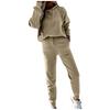 Women's Fleece Hoodies Two Piece Set 2021  Winter  Sweatshirts Pants Sets Female Casual Sports Tracksuits