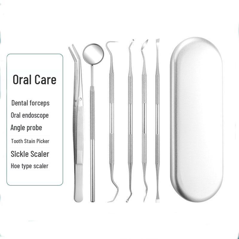 Dental Cleaning Tool Set: Remove Stains & Plaque with Mirror & Probe