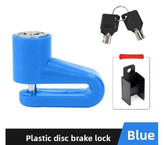 Disc Lock Bike Anti Theft Motorcycle Lock Blue Black Red Custom Logo and Packaging Fits for Universal Motorcycle Cycle Bike