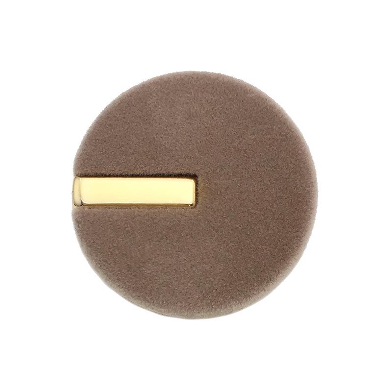 Goldener Samt Wollmantel Runde Beflockte Knöpfe (Schwarz) für Jacken & Pullover