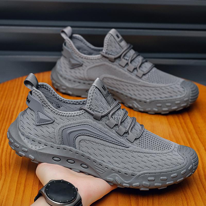 New summer 22 new mesh fly-woven breathable lazy casual sneaker size 39