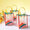 New Rainbow Gift Packaging Bag Waterproof Large Capacity Handbag PVC Swimming Storage Bag Party