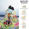 1pc Tom and JerryOutdoor Flannel Blanket Soft Plush Decor for Picnics, camping,Bedroom, Playroom, or Lunch Breakn1154A