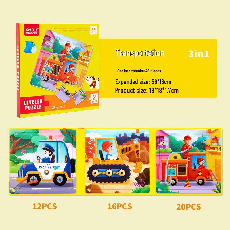 Educational Matching Cards & Toddler Puzzles: Brain-Teasers for Kids 1-3 Years - Early Learning Toy for Boys & Girls
