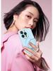 iPhone 17 Pro Max Liquid Silicone Magnetic Rotating Stand Protective Phone Case