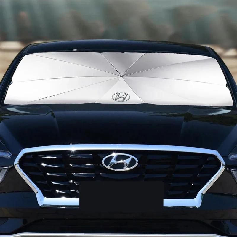 Car Sunshade Umbrella Front Windshield Sun Shade Protector for Hyundai Sonata IX35 I20 I30 Elantra Accent Genesis Tiburon Tucson MM8