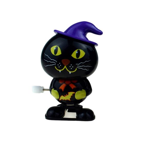 Halloween Opptrekkbar Gresskarleke Skummel Tegneserie Heks Snømann Gående Leke Småbarn Gutter Jenter Fjærverk Urverk Svart Katt Leke