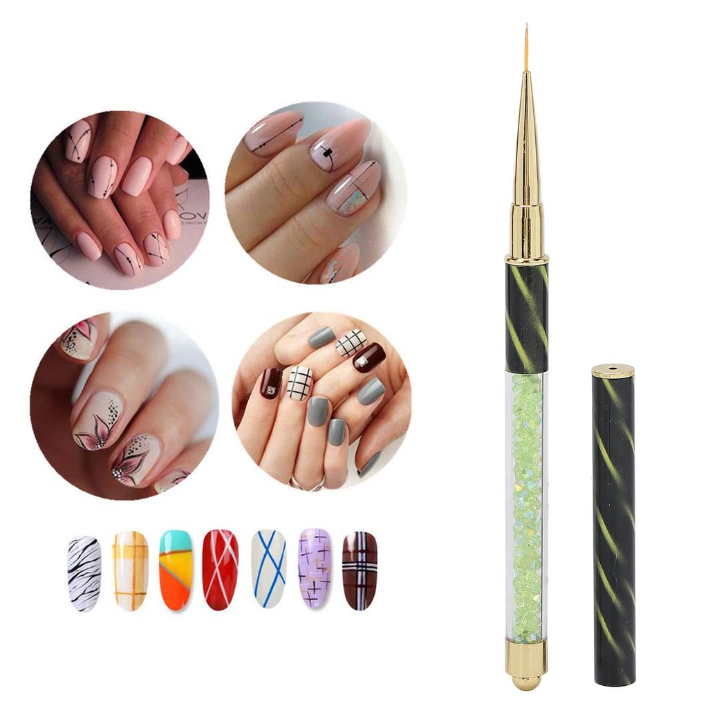 Manicure Liner Pen Nail Rhinestone Picker Dotting Pen Nail Art Decoration Tool for Household Nail Shop