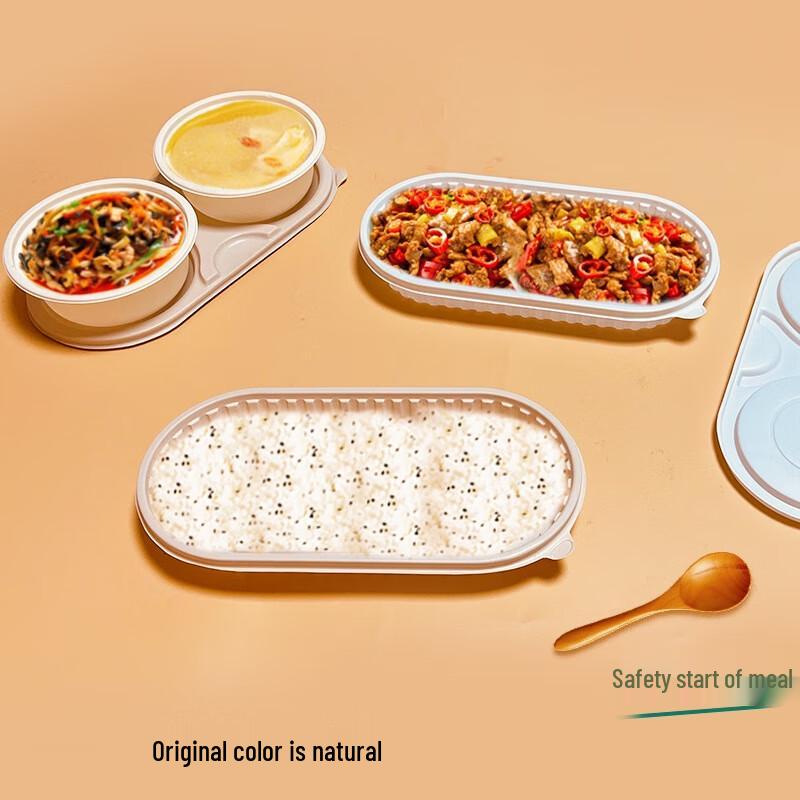 Einweg Abbaubarer Runder Takeaway-Lebensmittelbehälter mit Deckel