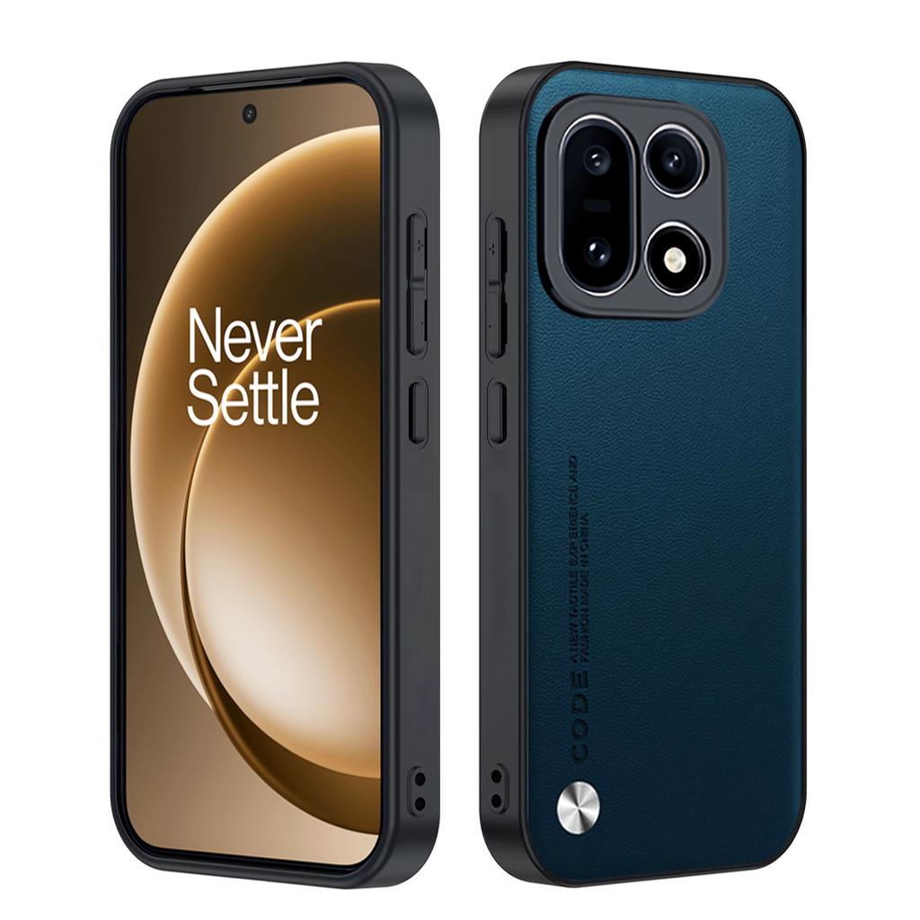 Cover for Oneplus 15 13 13R 13T 12 11 Case Luxury Fiber Texture PU-Leather Full Protection Shockproof Phone Capa Funda