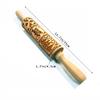 Christmas Wooden Embossed Rolling Pin,Used As Pastry Baking Tool,Rolling Pin with Elk, Snowflake Patterns for Cookies Handicraft