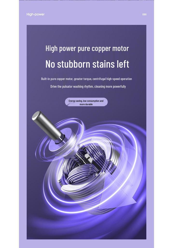 Compact Portable Mini Washer for Dorms & Rentals - Ideal for Underwear, Socks, & Towels with Sterilization Feature